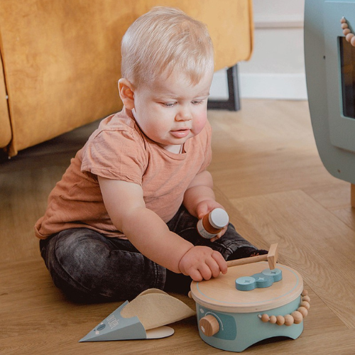 Jucărie din lemn, Aparat pentru clătite - verde [3]