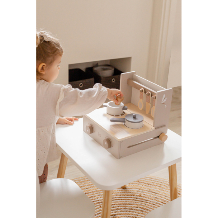 Jucărie din lemn -  Aragaz pliabil - nougat [5]