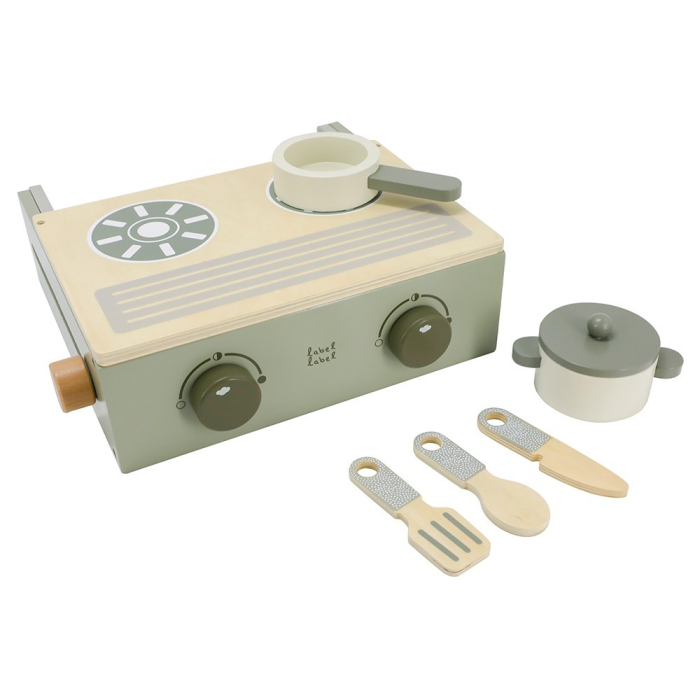 Jucărie din lemn -  Aragaz pliabil - olive [3]