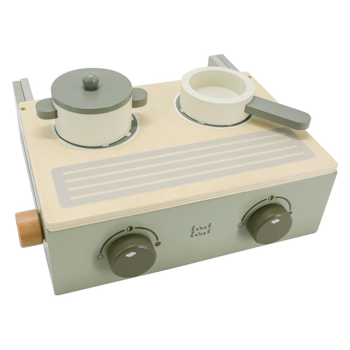 Jucărie din lemn -  Aragaz pliabil - olive [4]