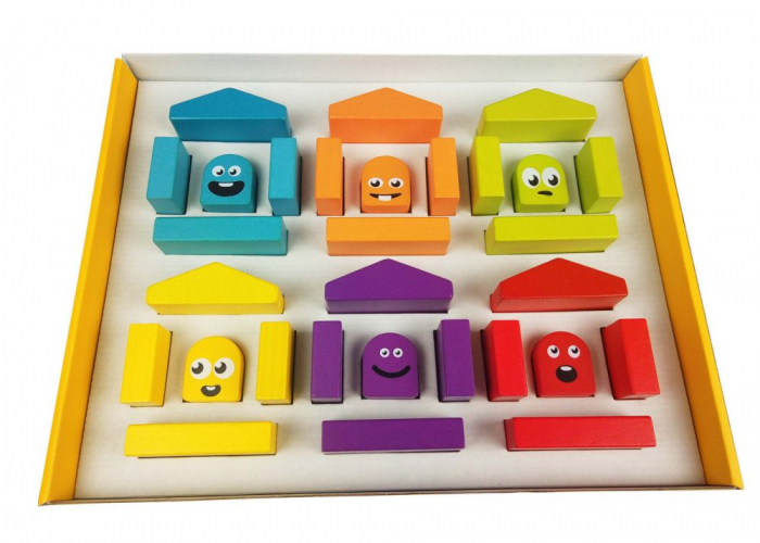 Jucarie Din Lemn, Cubika, CASUTELE VESELE [3]