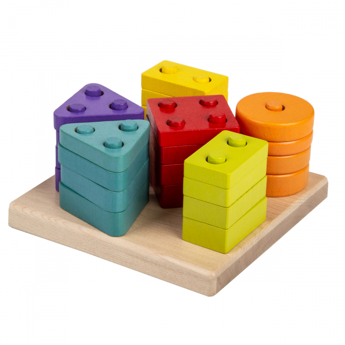 Jucarie Din Lemn, Cubika, â€œSortator Forme Geometrice 3â€ [3]