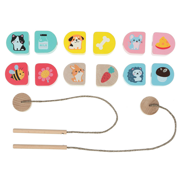 Jucarie din lemn, Cubika, Joc de indemanare si asociere, My Food [2]