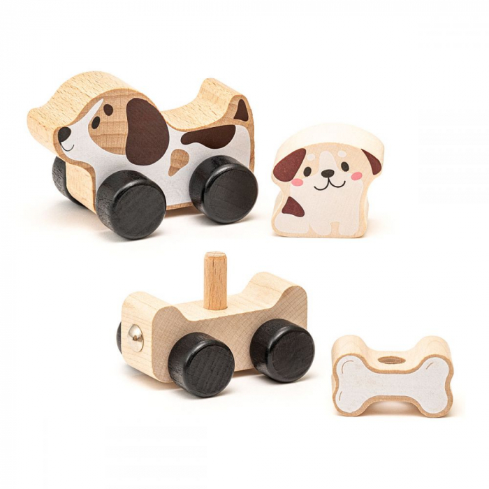 Jucarie din lemn Cubika, Puppy Family [2]