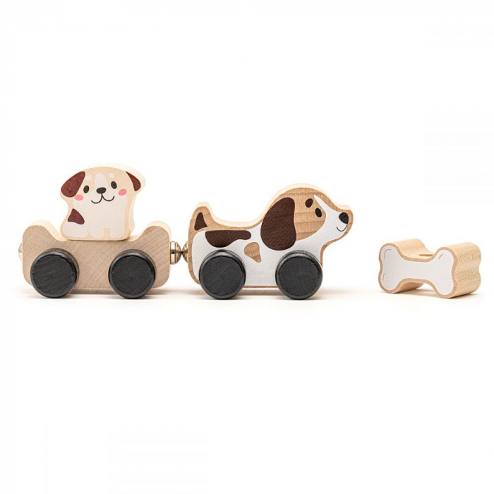 Jucarie din lemn Cubika, Puppy Family [3]