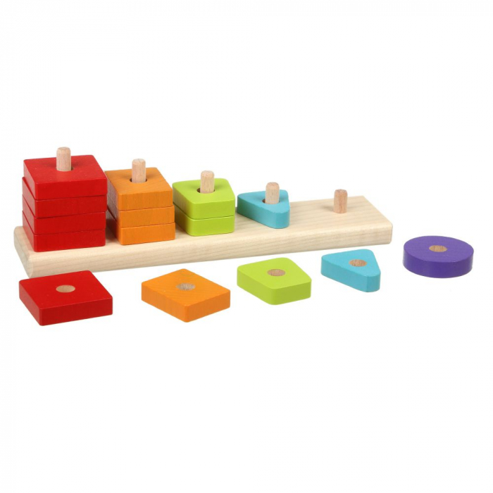 Jucarie din lemn, Cubika, Sortator Forme Geometrice 01 [2]