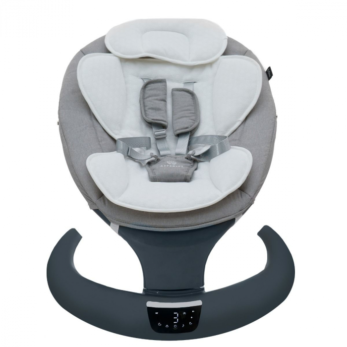 Leagan electric multifunctional pentru bebelusi AppeKids - I-Size - Powder Grey [5]