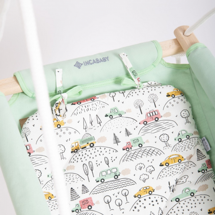 Leagan IncaBaby  bebelusi, 0 luni – 3 ani (20 kg), SWING CAR RIDE FW -testat TÜV cu sistem de prindere [3]