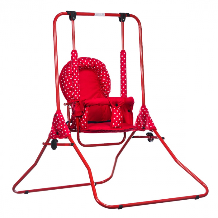 Leagan pentru copii, Top Kids, pentru interior si exterior, Red Mini [3]