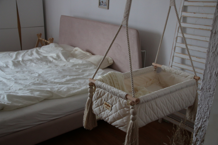 Leagan suspendat pentru bebelus by BabySteps, Sepia Rose [7]