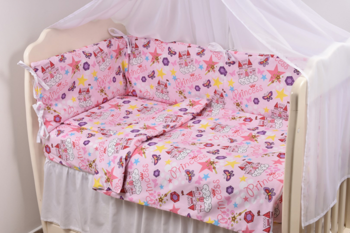 Lenjerie patut 120x60 cm,  3 piese model princess [2]