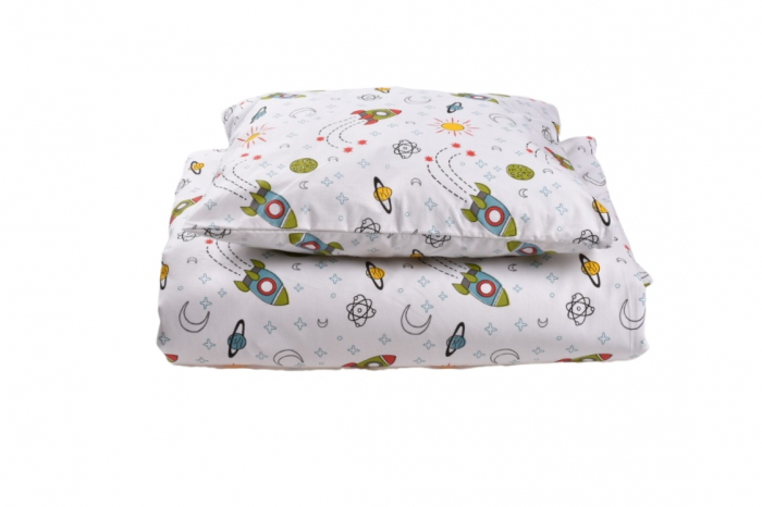 Lenjerie patut gradinita 5 piese -Rocket [2]