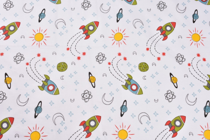 Lenjerie patut gradinita 5 piese -Rocket [3]