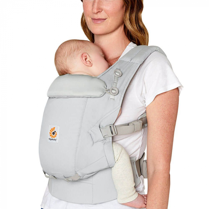 Marsupiu  Ergobaby Adapt Soft Touch Cotton Pearl Grey [6]