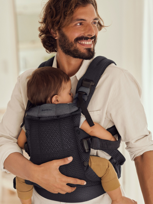 Marsupiu anatomic cu multiple pozitii de purtare colectia Harmony, 3D Mesh, Anthracite Editie Limitata [10]