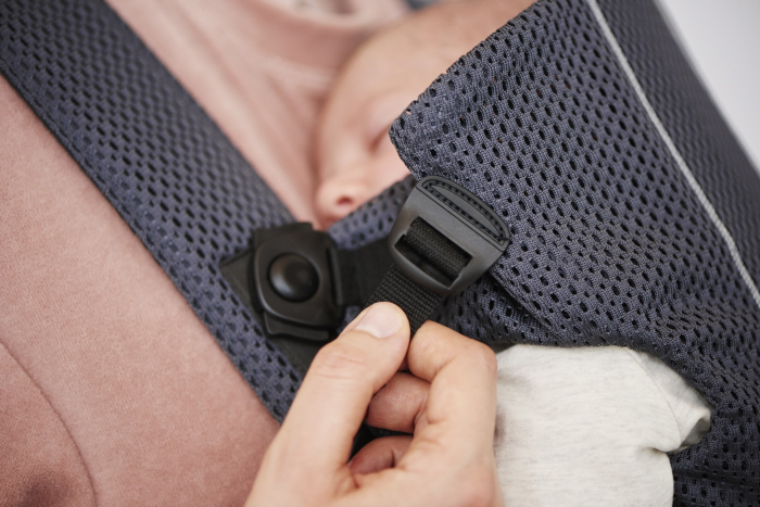 Marsupiu anatomic Mini, cu pozitii multiple de purtare Anthracite, 3D Mesh [12]