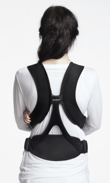  Marsupiu Anatomic Miracle Black-silver, cu pozitii multiple de purtare [2]