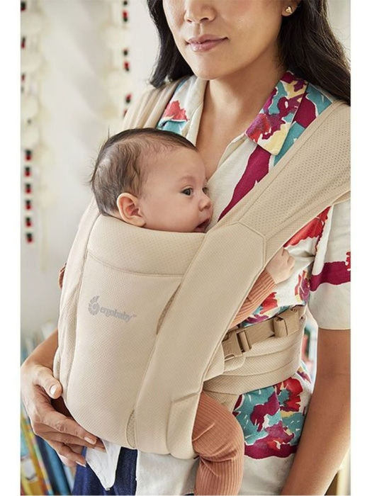 Marsupiu  Ergobaby Embrace Soft Air Mesh Cream [3]