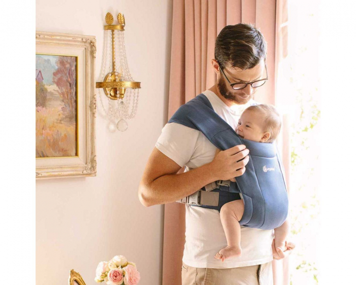 Marsupiu Ergobaby Embrace Soft Navy [4]