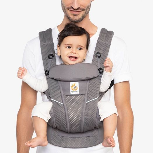 Marsupiu Ergobaby OMNI Breeze Graphite Grey [7]