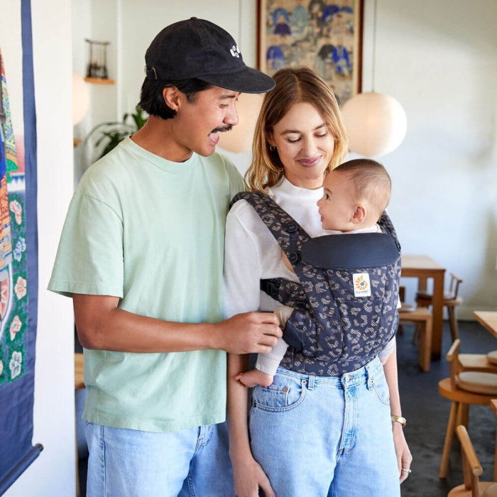 Marsupiu pentru copii Ergobaby Omni Dream Black Leopard, 0-2 ani, Ergonomic [3]