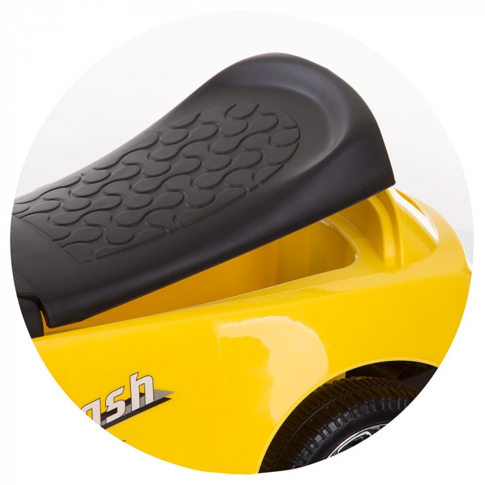 Masinuta de impins Chipolino Flash yellow cu maner si copertina [6]