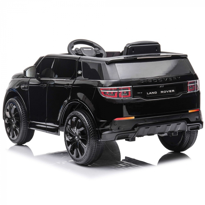Masinuta electrica SUV Land Rover Discovery cu scaun din piele si roti EVA black [5]
