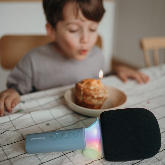 Microfon karaoke pentru copii KIDYMIC Culoare: Blue [2]