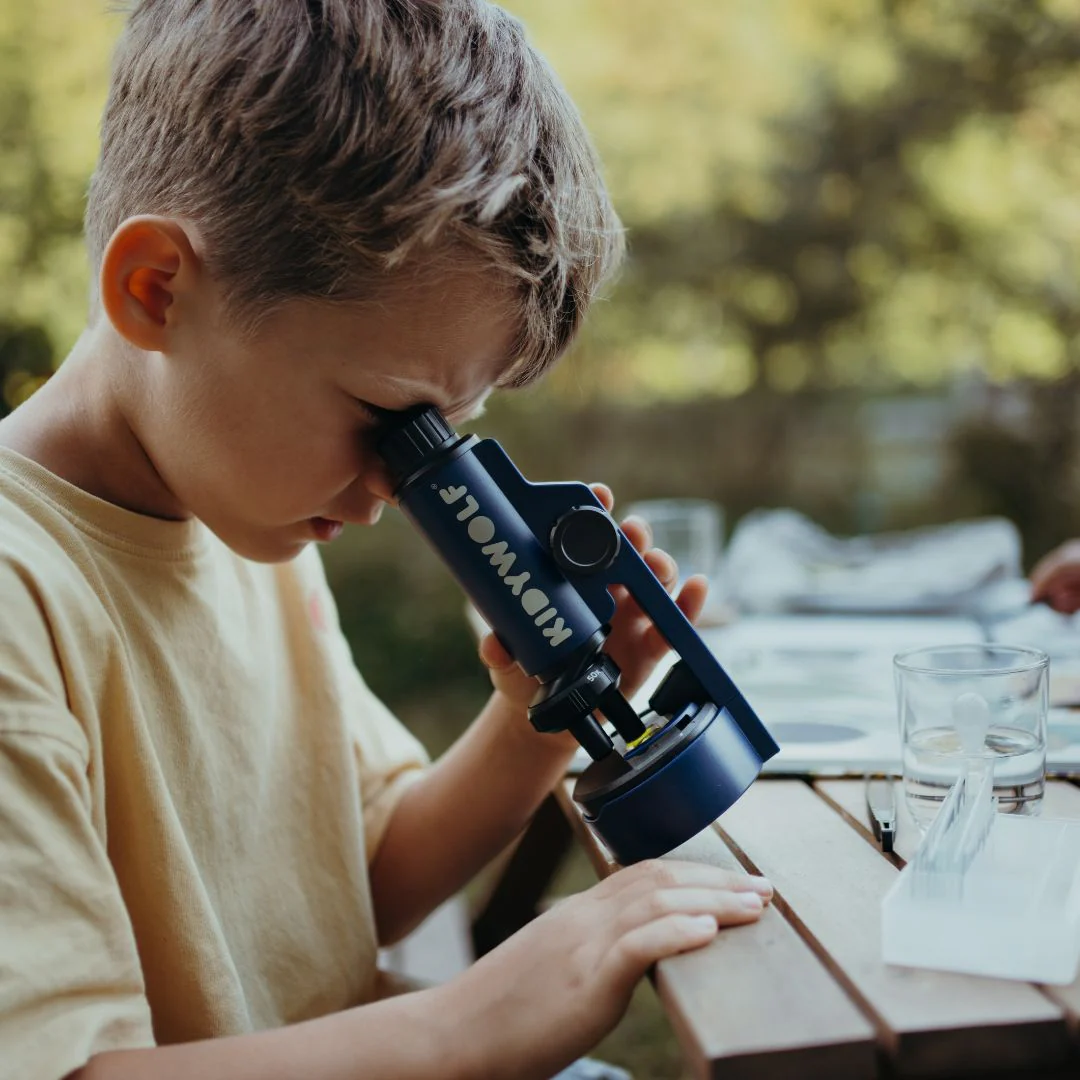 Microscop portabil pentru copii, KIDYMICROSCOPE Blue [3]