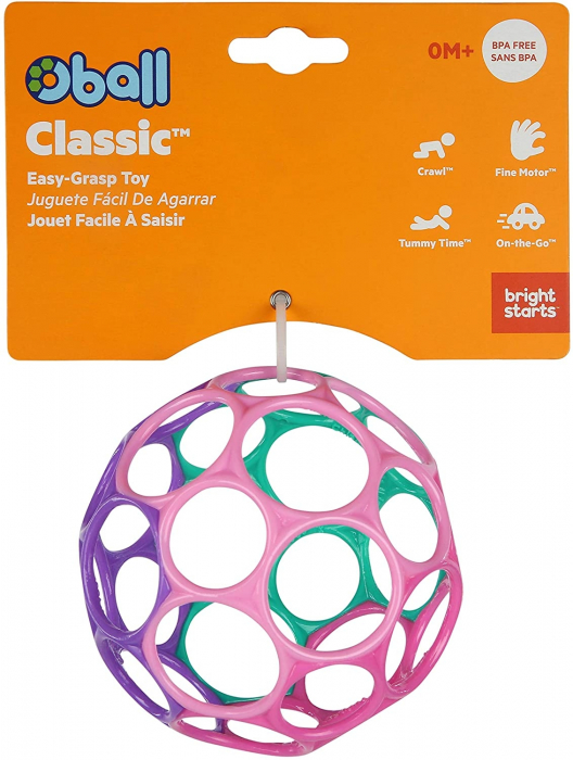 Minge Oball Classic Easy-Grasp - Roz/Purpuriu [2]