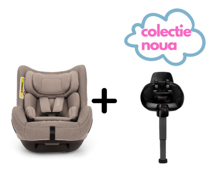 Nuna - Set Scaun auto rotativ i-Size TODL next cedar, 40-105 cm + Baza isofix BASE next i-Size pentru TODL next, testat ADAC de la nastere la 4 ani [2]