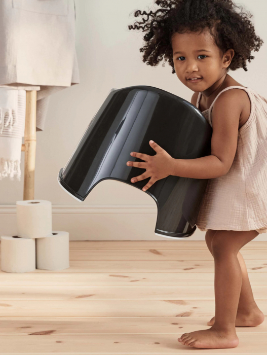 BabyBjorn Olita cu protectie spate Potty Chair Black/White [7]
