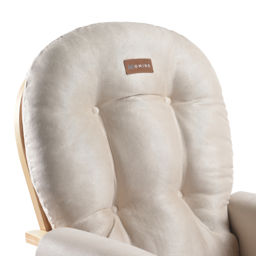 ONINO - Fotoliu reglabil pentru alaptare, cu suport de picioare inclus, CALM.me, Natural Beige [4]