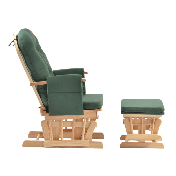 ONINO - Fotoliu reglabil pentru alaptare, cu suport de picioare inclus, CALM.me, Sapphire Green [4]