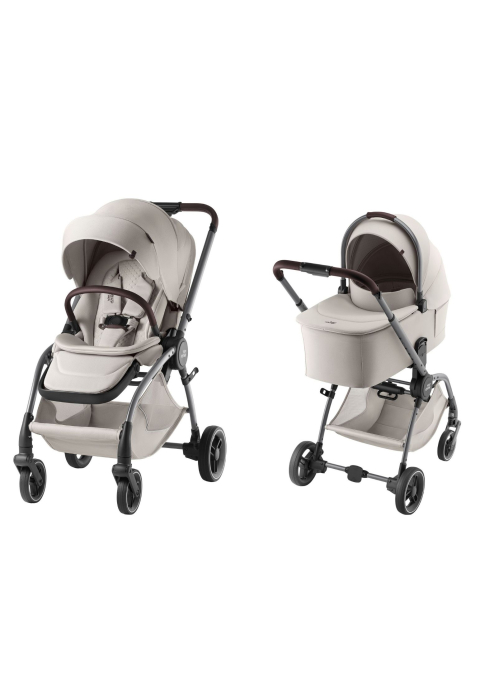 Pachet cărucior pentru copii, 2 în 1, Britax Römer Rio, Soft Taupe [1]