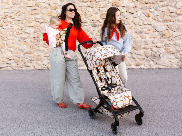 Pachet cărucior pentru copii Joolz, Aer2 + marsupiu pentru toddler, Wildride + Păturică pentru picnic, Boho [11]
