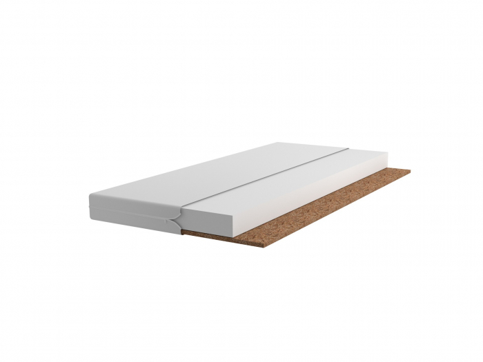 Pat din lemn atasabil  Gri  Kubi pentru bebelusi - cu saltea - 180x60 [3]