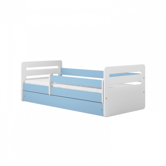 Pat pentru baieti cu sertar Clasic- Blue [3]