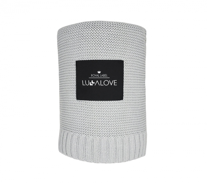 Patura crosetata bambus  120 x 100cm - Gri [2]