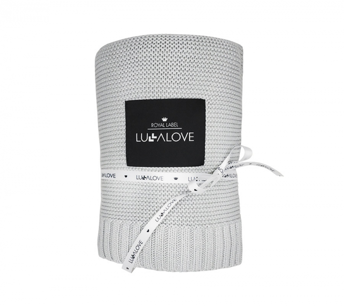 Patura crosetata bambus  120 x 100cm - Gri [1]