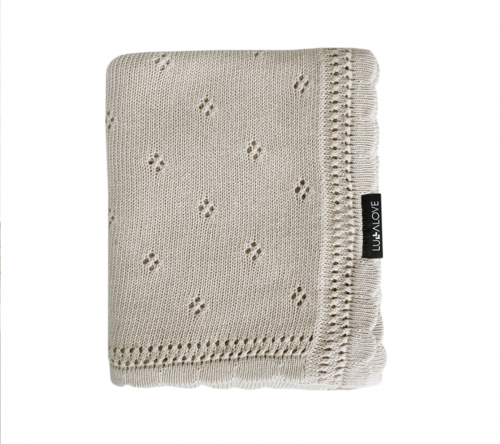 Paturica Bebelusi Bambus 80 x 100cm Daisy Beige [1]