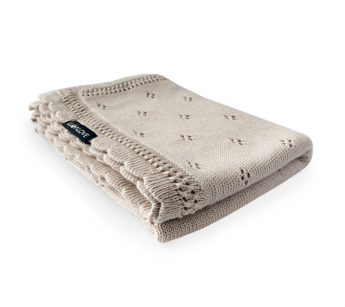 Paturica Bebelusi Bambus 80 x 100cm Daisy Beige [2]