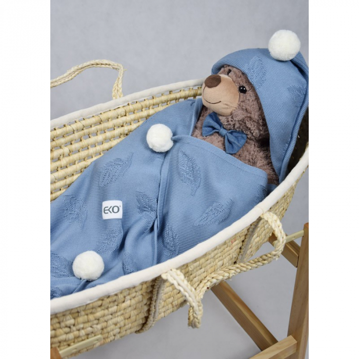 Paturica din Bambus, Eko, 80x80 cm, Jeans [4]