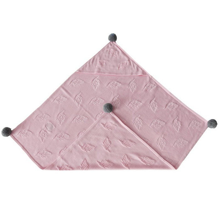Paturica din Bambus, Eko, 80x80 cm, Pink [4]