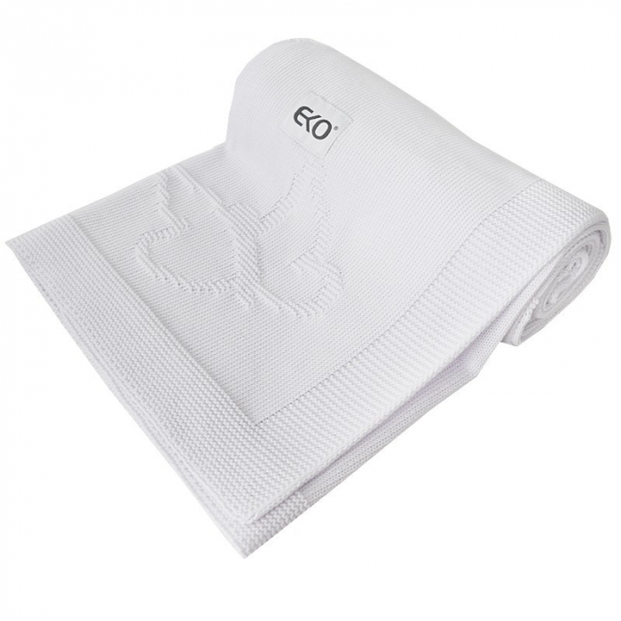 Paturica din Bumbac, Eko, 80x100 cm, Fluturasi, White [4]