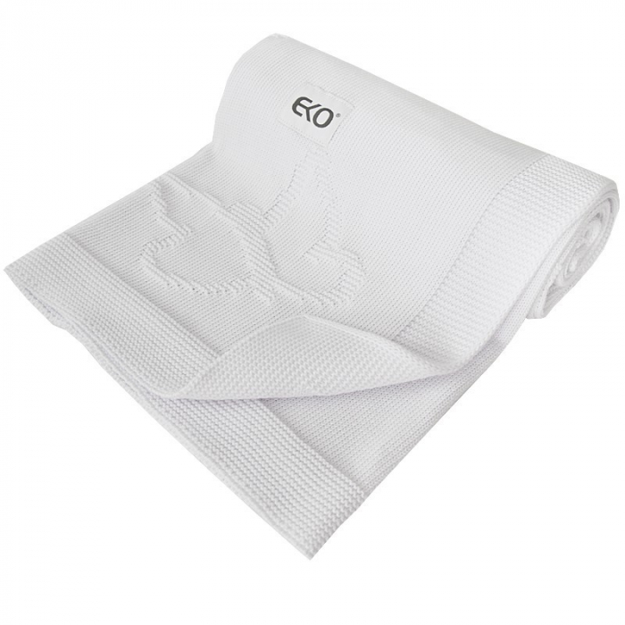 Paturica din Bumbac, Eko, 80x100 cm, Fluturasi, White [3]