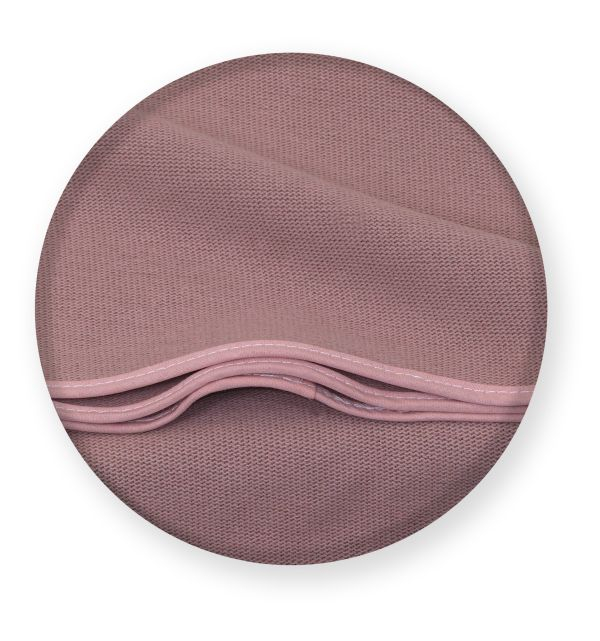Paturica Pure Tricotata din Bumbac, 110x72 cm, Rose [4]