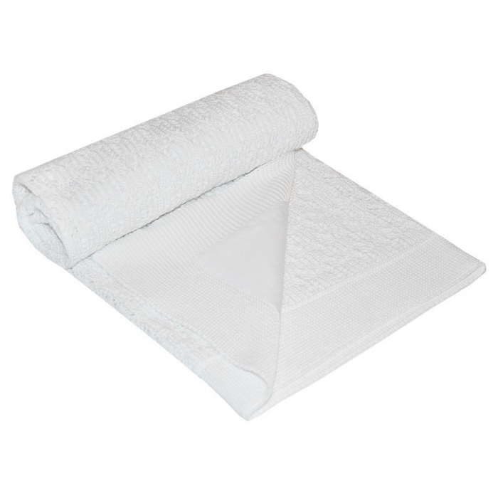 Paturica Universala din Bumbac, Eko, 80x80 cm, Tricotata, White [2]