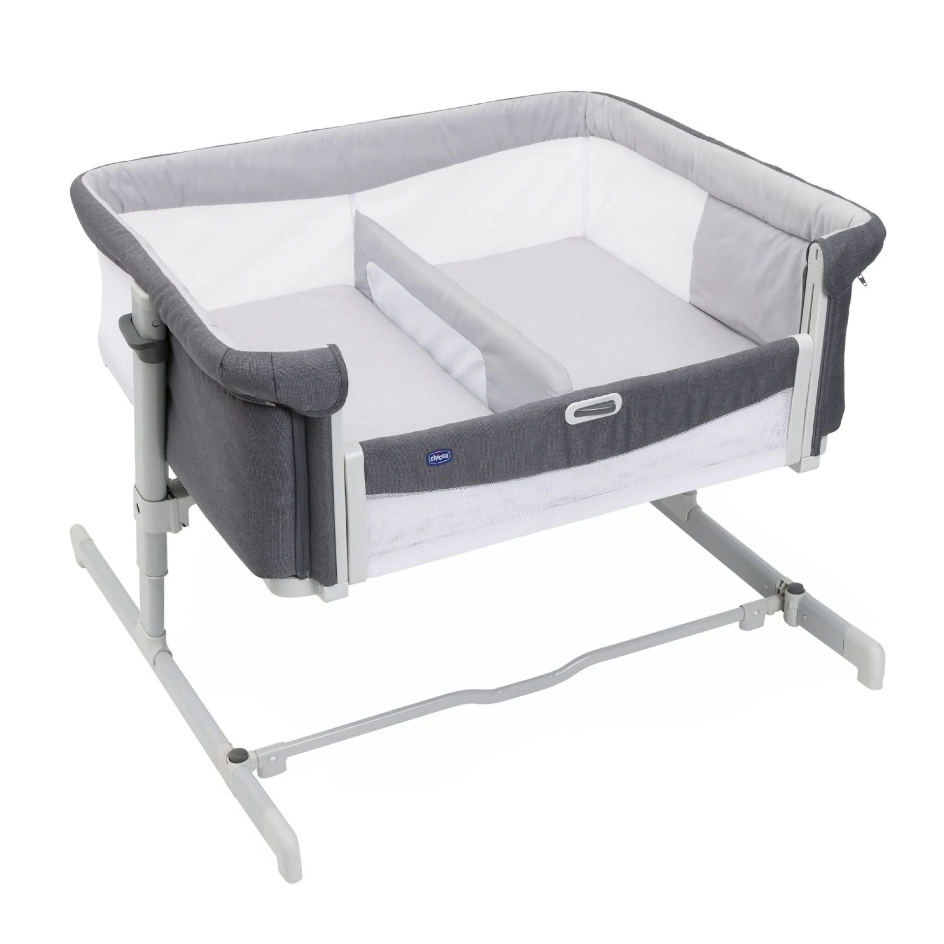 Patut atasabil pentru gemeni Chicco Next 2 Me Twins, MagnetGrey (Gri), 0luni+ [3]