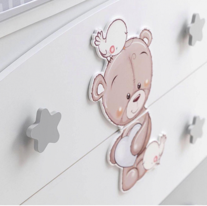 Patut bebe Love Me Azzurra Design cu 2 laterale culisante [2]